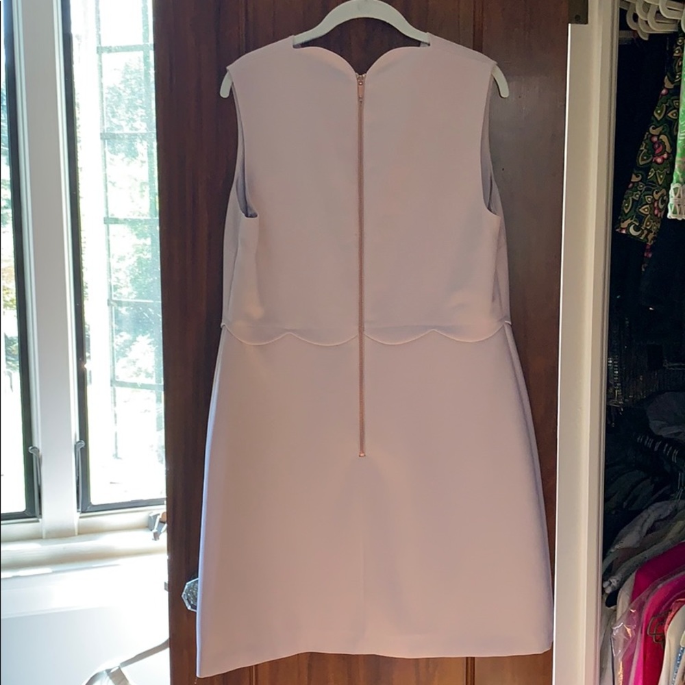 Ted Baker dusty pink scallop dress size L! - Picture 3 of 7